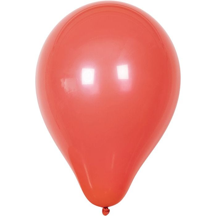 Ballonger, runda, Dia. 23 cm, röd, 10st./ 1 förp.