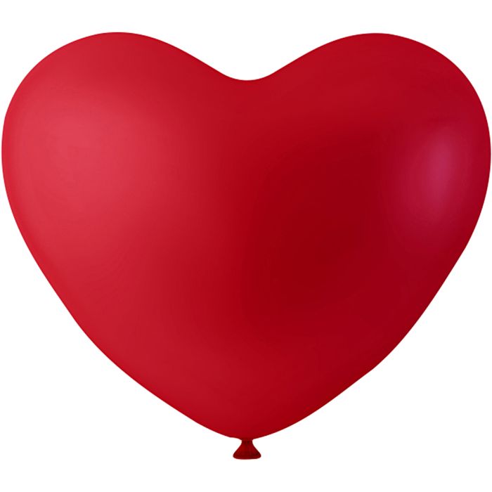 Ballonger, hjärtan, röd, 8st./ 1 förp.