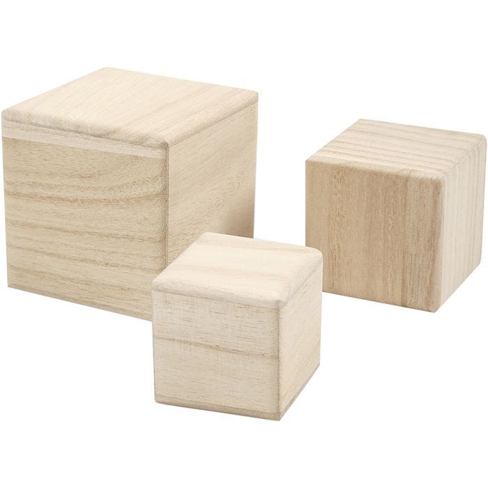 Klossar, stl. 5+6+8 cm, 3 st./ 1 förp.