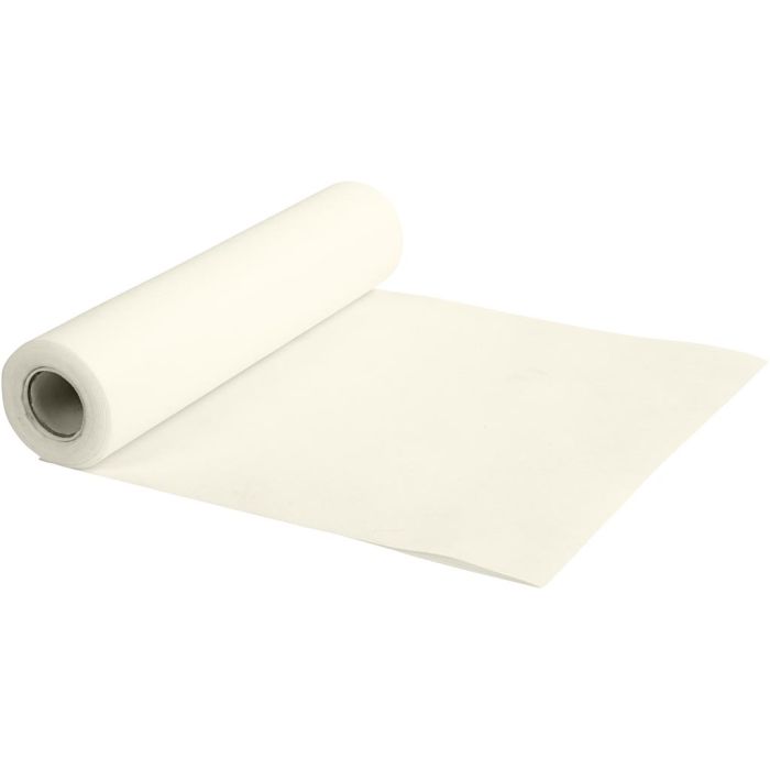 Bordslöpare av Imiterat Tyg, B: 35 cm, 70 g, cream, 10 m/ 1 rl.