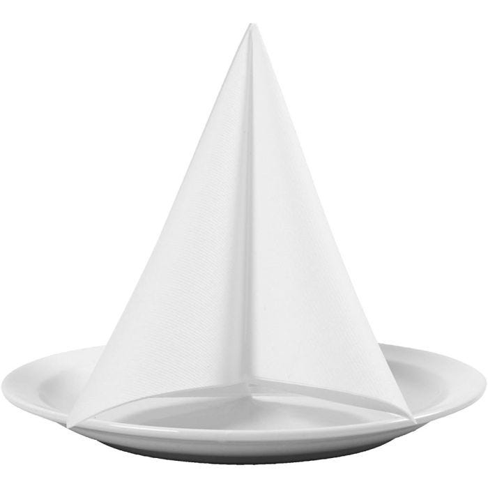Servetter, stl. 40x40 cm, 60 g, vit, 20st./ 1 förp.