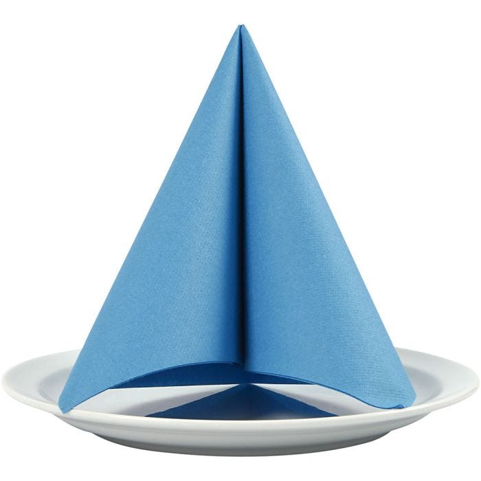 Servetter, stl. 40x40 cm, 60 g, turkos, 20 st./ 1 förp.