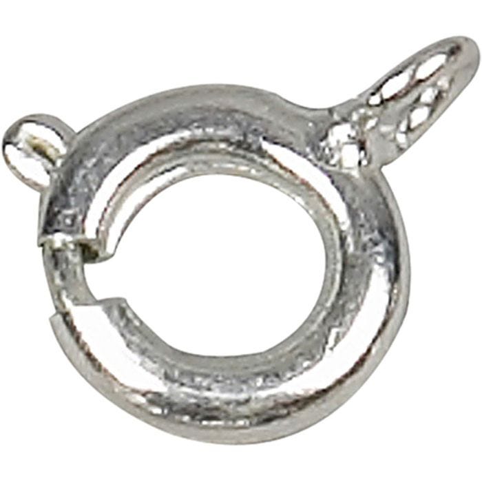 Fjäderlås, Dia. 7 mm, silver, 100 st./ 1 förp.
