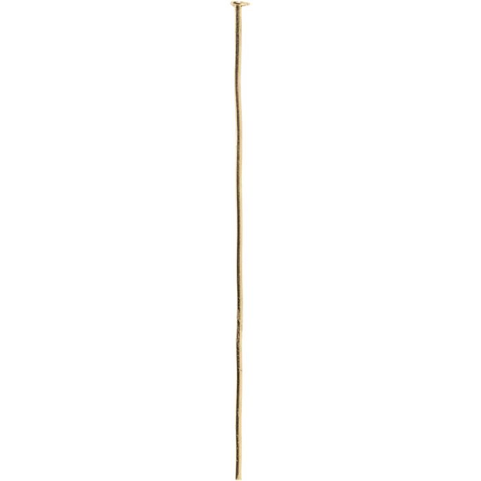 Pärlnål, L: 50 mm, guld, 30 st./ 1 förp.