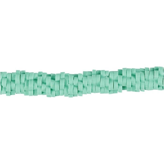 Lerpärlor, Dia. 5-6 mm, Hålstl. 2 mm, grön, 145 st./ 1 förp.