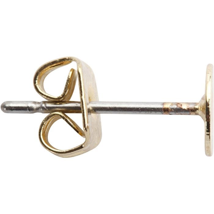Öronstift, L: 13 mm, förgylld, 10 st./ 1 förp.