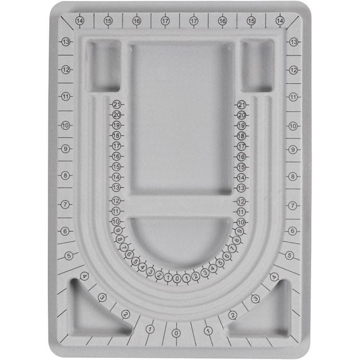 Pärlbord, H: 32,7 cm, L: 24 cm, B: 1,5 cm, 1 st.