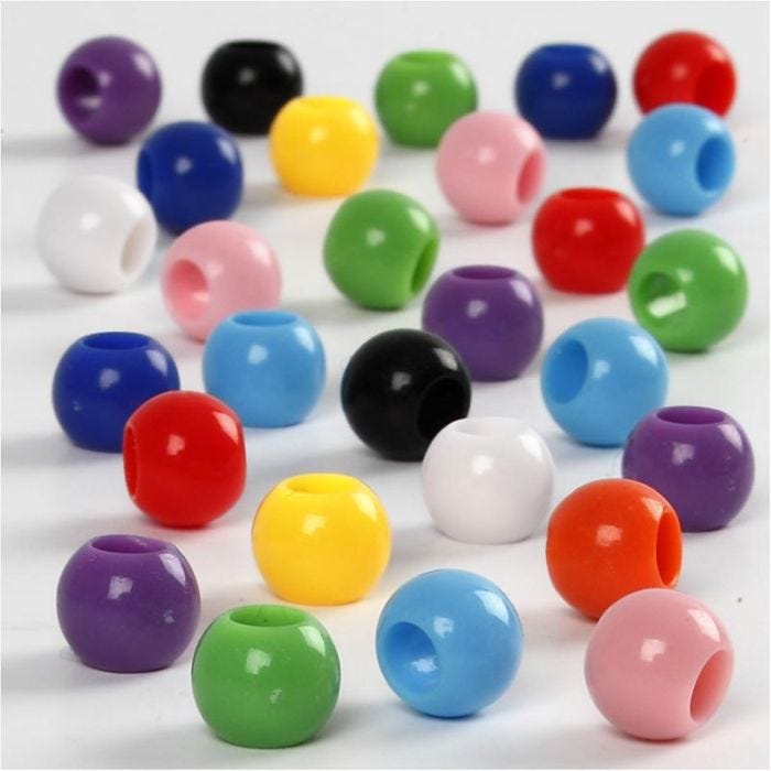 Kongopärlor, Dia. 8 mm, Hålstl. 4 mm, 70 g, 125 ml/ 1 förp.