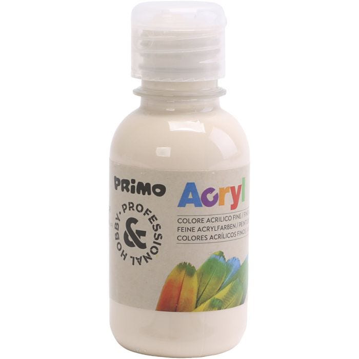 PRIMO lyxakrylfärg, beige, 125 ml/ 1 flaska