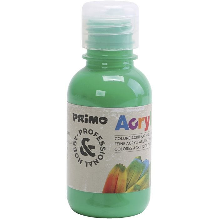PRIMO lyxakrylfärg, grön, 125 ml/ 1 flaska