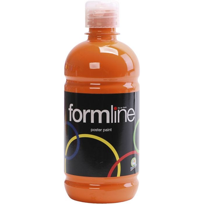 
Temperafärg Matt, orange, 500 ml/ 1 flaska
