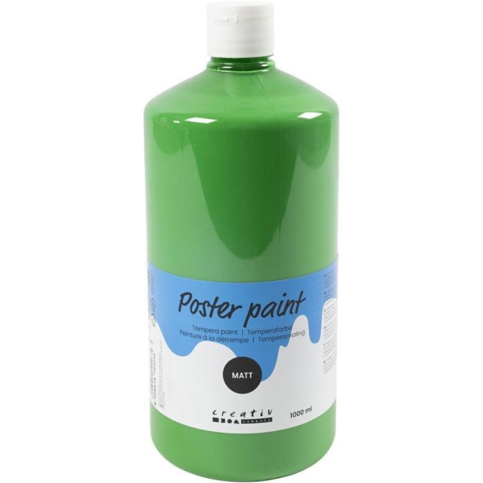
Temperafärg Matt, grön, 1000 ml/ 1 flaska
