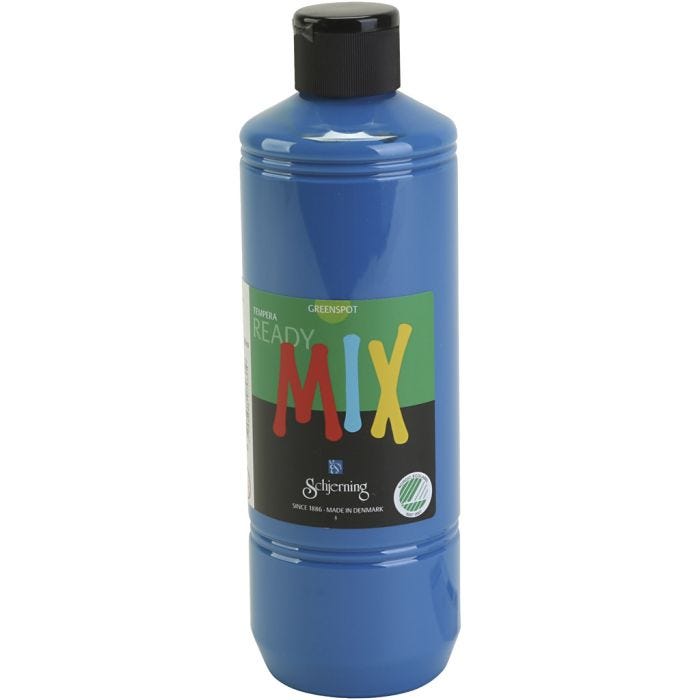 Greenspot Ready Mix, matt, primärblå, 500 ml/ 1 flaska