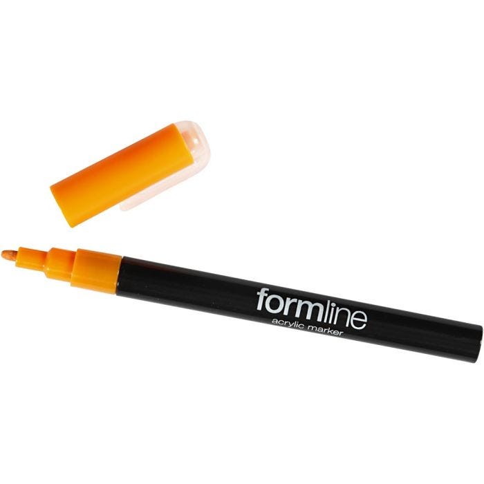 formline akrylpennor, spets 0,9-1,3 mm, orange, 1 st.