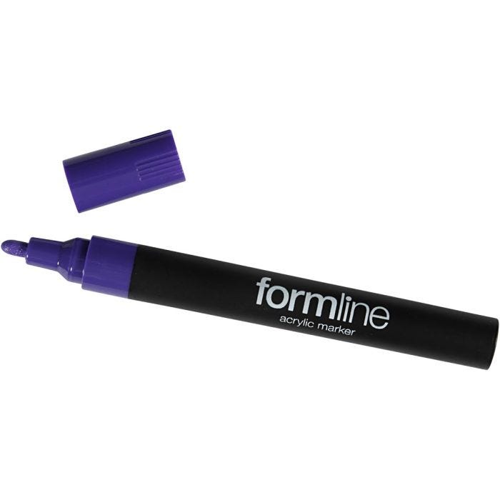 formline akrylpennor, spets 2.5 mm, lila, 1 st.
