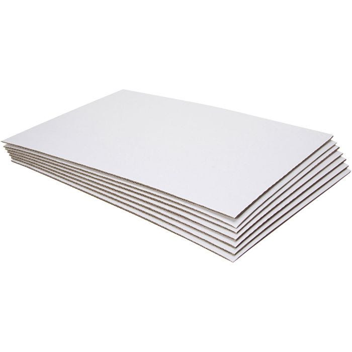 Målarplattor i papp, stl. 42x60x0,7 cm, 10 st./ 1 förp.