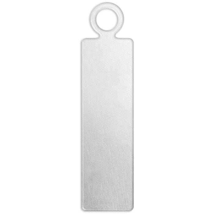 Tag, Rektangel, stl. 20x5 mm, Hålstl. 1,9 mm, tjocklek 1,3 mm, aluminium, 20 st./ 1 förp.
