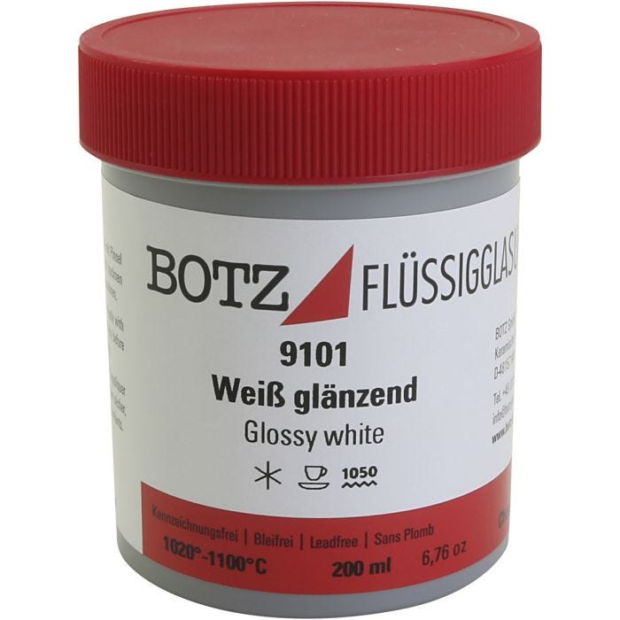 Glasyr till lera, vit, 200 ml/ 1 burk