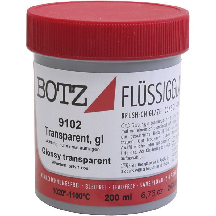 Glasyr till lera, transparent, 200 ml/ 1 burk