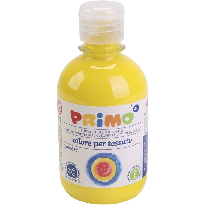 Textilfärg, gul, 300 ml/ 1 flaska