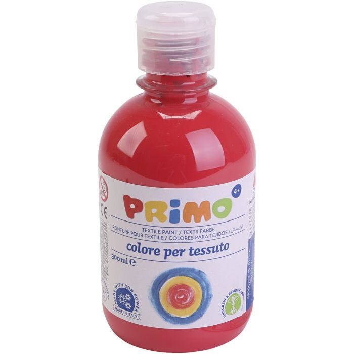 Textilfärg, röd, 300 ml/ 1 flaska