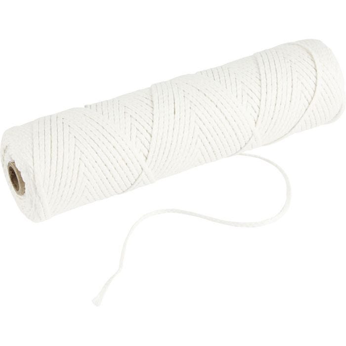 Veke, Lämplig för ljus stöpta i dopp (dia. 15–22 mm) och ljus stöpta i form (40–60 mm) , 100 g, 50 m/ 1 rl.