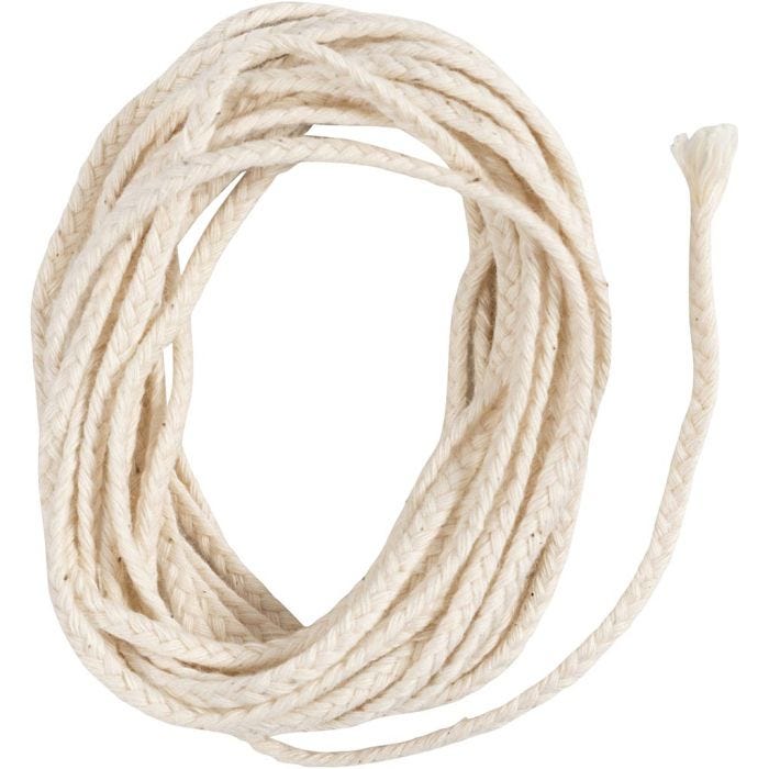 Veke, Lämpligt för ljus stöpta i dopp (dia. 22–30 mm) och ljus stöpta i form (dia. 60–80 mm), 100 g, 3 m/ 1 förp.