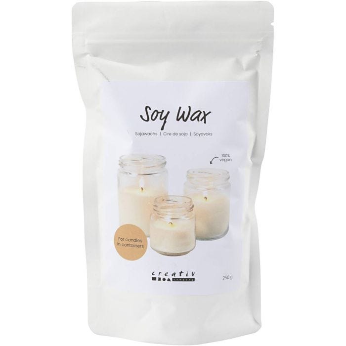 Sojavax, För ljus i behållare, cream, 250 g/ 1 förp.