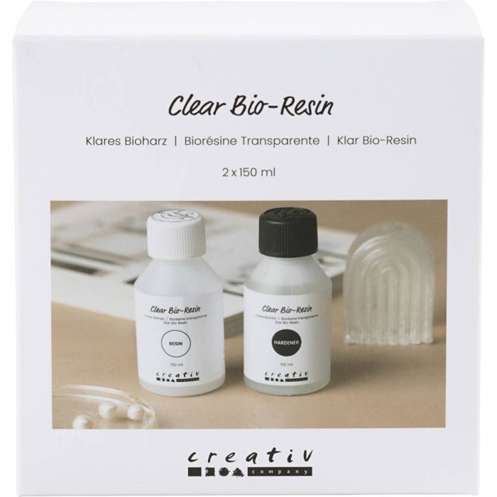 Klar Bio-Resin, klar, 2x150 ml/ 1 förp.