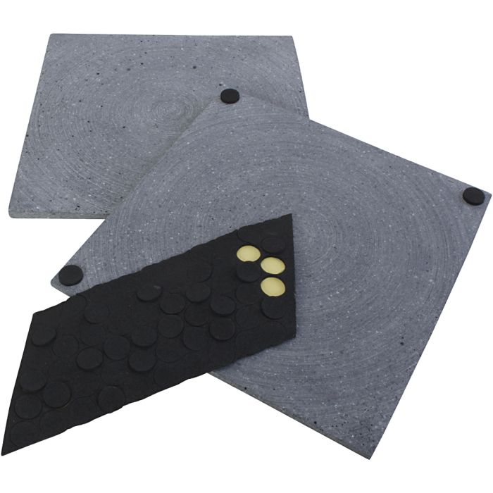 Stenskiva, stl. 15x15 cm, grå, 12 st./ 1 förp.