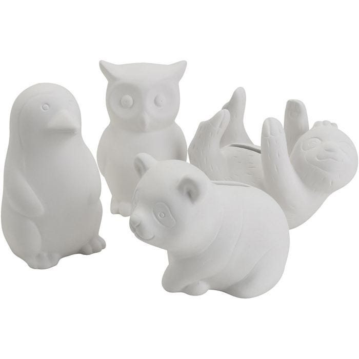 Sparfigurer, Djur, stl. 8,5-11 cm, Innehållet kan variera , 4x6 st./ 1 förp.