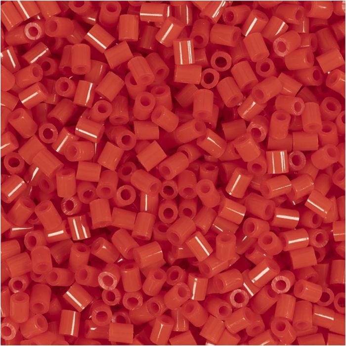 Hama mini rörpärlor, stl. 2,5x2,5 mm, mini, röd, 2000 st./ 1 förp.