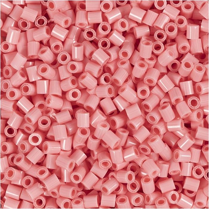 Hama mini rörpärlor, stl. 2,5x2,5 mm, mini, rosa, 2000 st./ 1 förp.