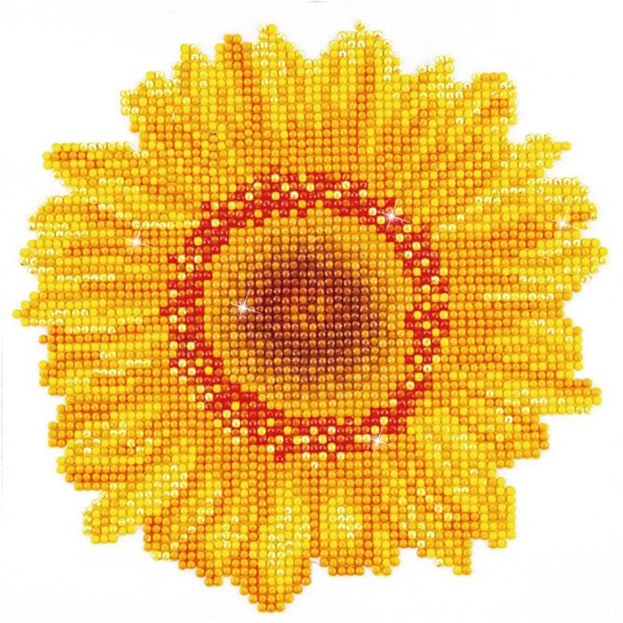 Diamond Dotz, Solros, stl. 20x20 cm, 1 förp.