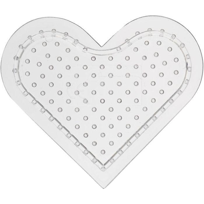 Pärlplattor, små hjärtan, stl. 7 cm, medium, 10 st./ 1 förp.