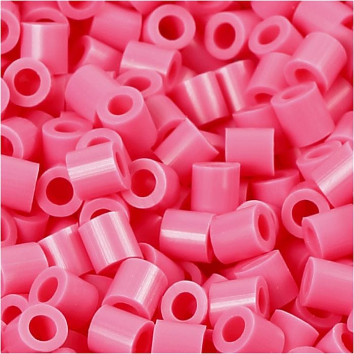 Photo Pearls, stl. 5x5 mm, Hålstl. 2,5 mm, medium, gml. rosa (25), 1100 st./ 1 förp.