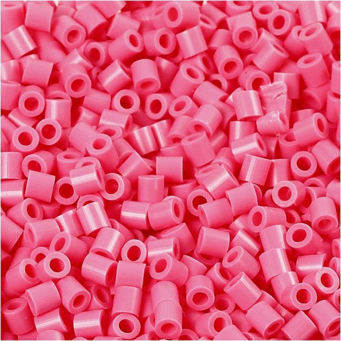 Photo Pearls, stl. 5x5 mm, Hålstl. 2,5 mm, medium, gml. rosa (25), 6000 st./ 1 förp.