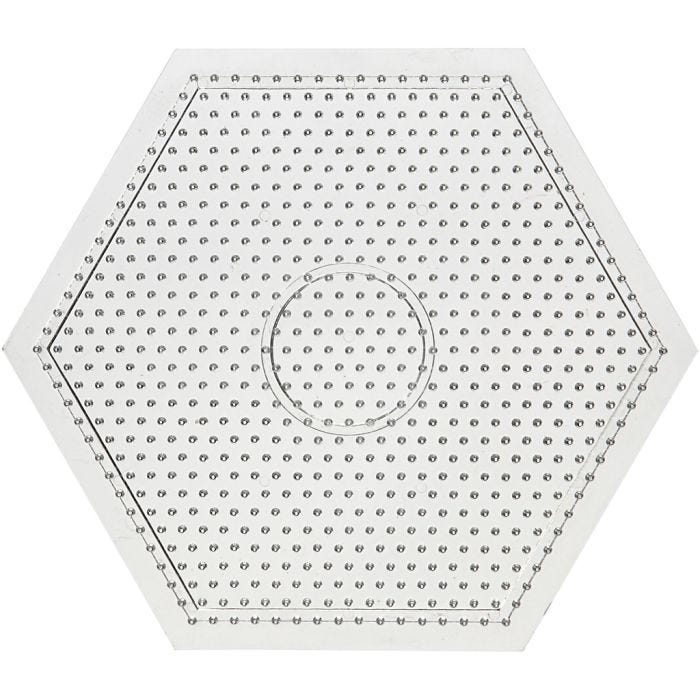 Pärlplattor, stor sexkantig, stl. 15x15 cm, medium, 10 st./ 1 förp.