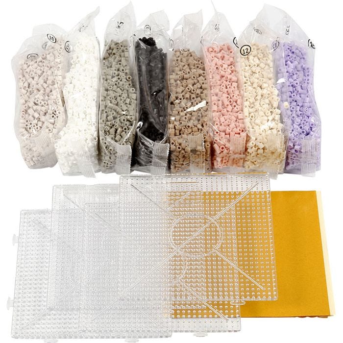 Photo Pearls Startset, medium, mixade färger, 14000 st., 1 set
