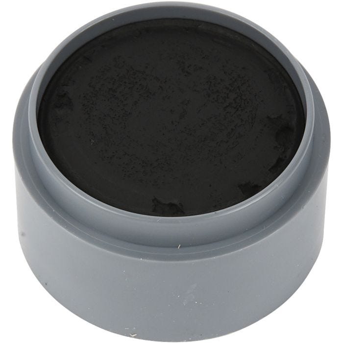 Grimas Ansiktsfärg, svart, 15 ml/ 1 burk