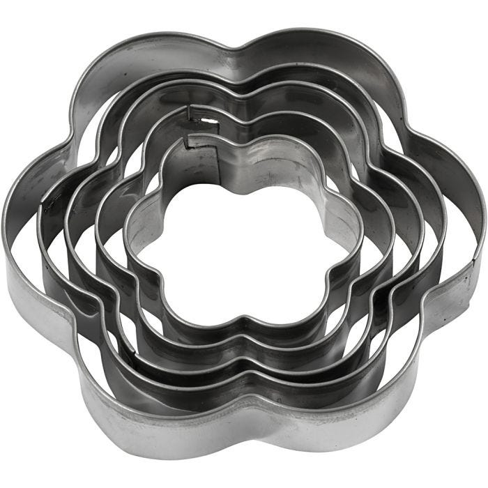 Utsticksform, blomma, stl. 8 cm, 5 st./ 1 förp.