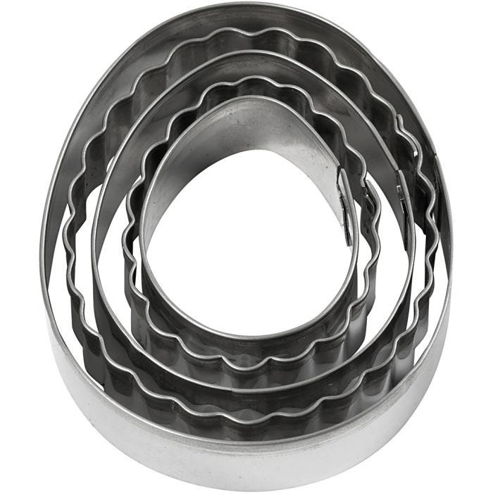 Utsticksform, ägg, stl. 8 cm