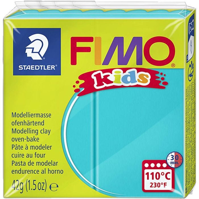 FIMO® Kids Clay, turkos, 42 g/ 1 förp.