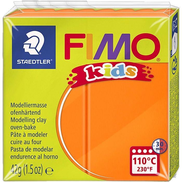 FIMO® Kids Clay, orange, 42 g/ 1 förp.