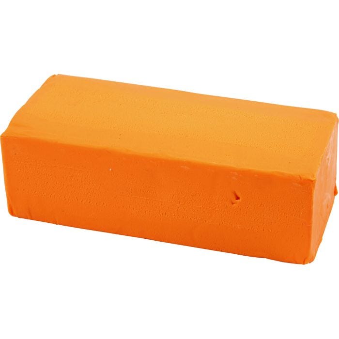 Modellera, stl. 13x6x4 cm, neonorange, 500 g/ 1 förp.