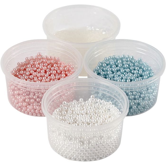 Pearl Clay®, mixade färger, 3x25+38 g, 1 set