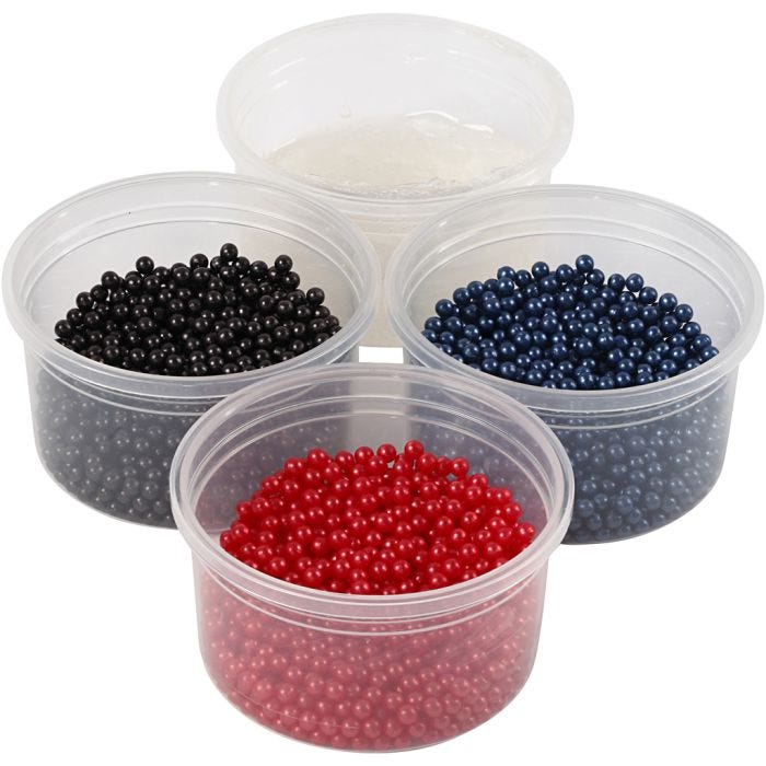 Pearl Clay®, mixade färger, 3x25+38 g, 1 set