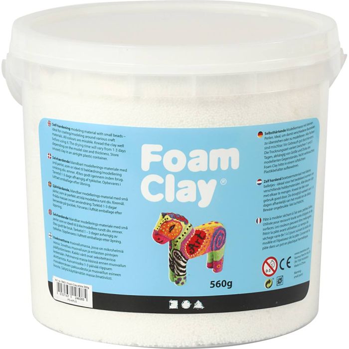 Foam Clay® , vit, 560 g/ 1 hink