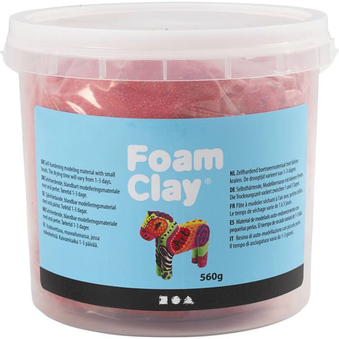 Foam Clay® , röd, 560 g/ 1 hink