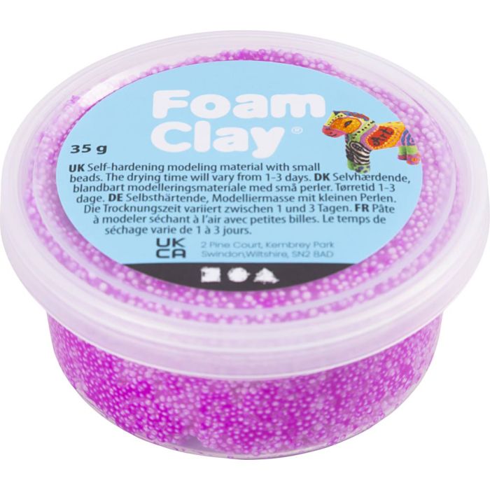Foam Clay® , ljuslila, 35 g/ 1 burk